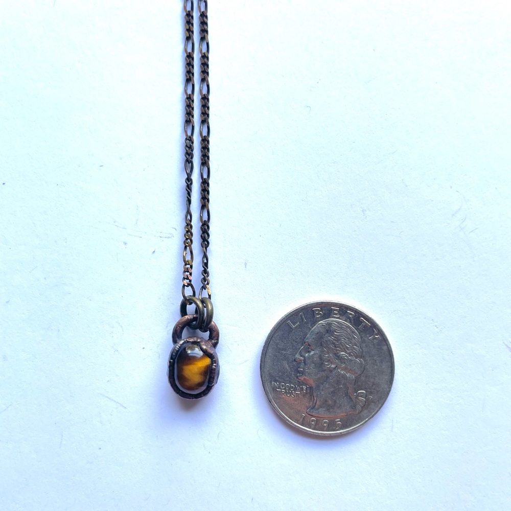 Copper Tiger Eye crystal Necklace
